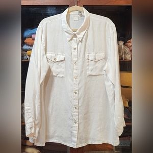 Lino by Chico's 100%linen shirt.
